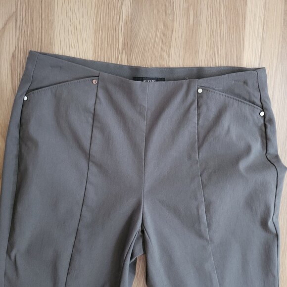 Alfani Olive Green Pull On Dress Pant Size 4 - Picture 2 of 6